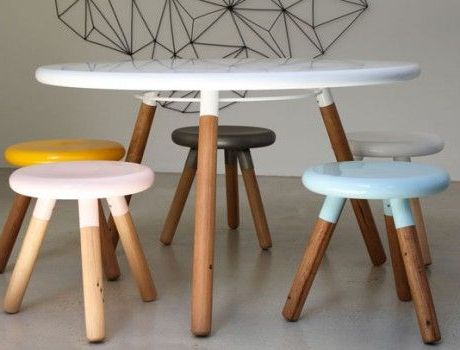 Trendy Justine 23.63'' Dining Tables For Full Moon Chairs Spun Seriesjustin And Glenn Lamont (Photo 11 of 25)