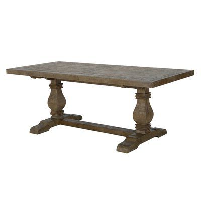Trendy Montauk 35.5'' Pine Solid Wood Dining Tables Inside Distressed Finish Kitchen & Dining Tables You'll Love In (Photo 5 of 25)