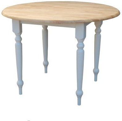 Villani Drop Leaf Rubberwood Solid Wood Pedestal Dining Tables With Recent Amazon – Target Marketing Systems 40 Inch Round Drop (View 21 of 25)