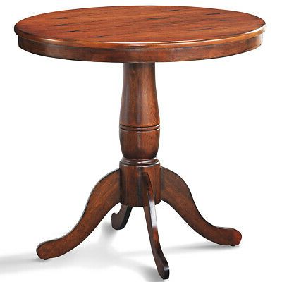Well Known 32" Round Pedestal Dining Table High Top Ped Table Kitchen With Mcmichael 32'' Dining Tables (View 3 of 25)