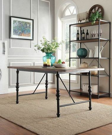 Well Known Anzum 23.6'' Dining Tables Intended For Another Great Find On #zulily! Metal & Wood Industrial (Photo 3 of 25)