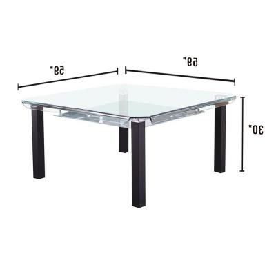 Well Known Isak 35.43'' Dining Tables Inside Square – Glass – Kitchen & Dining Tables – Kitchen (Photo 13 of 25)