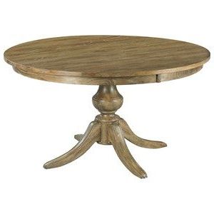 Well Known Servin 43'' Pedestal Dining Tables With Kincaid Furniture The Nook 44" Round Dining Table W/ Wood (Photo 21 of 25)