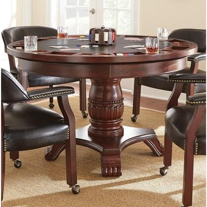 Widely Used Servin 43'' Pedestal Dining Tables For Steve Silver Tournament Collection Tu5050tb 48" Dining (View 6 of 25)