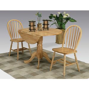 Widely Used Villani Drop Leaf Rubberwood Solid Wood Pedestal Dining Tables With 5140nadt Drop Leaf Pedestal Table (View 3 of 25)