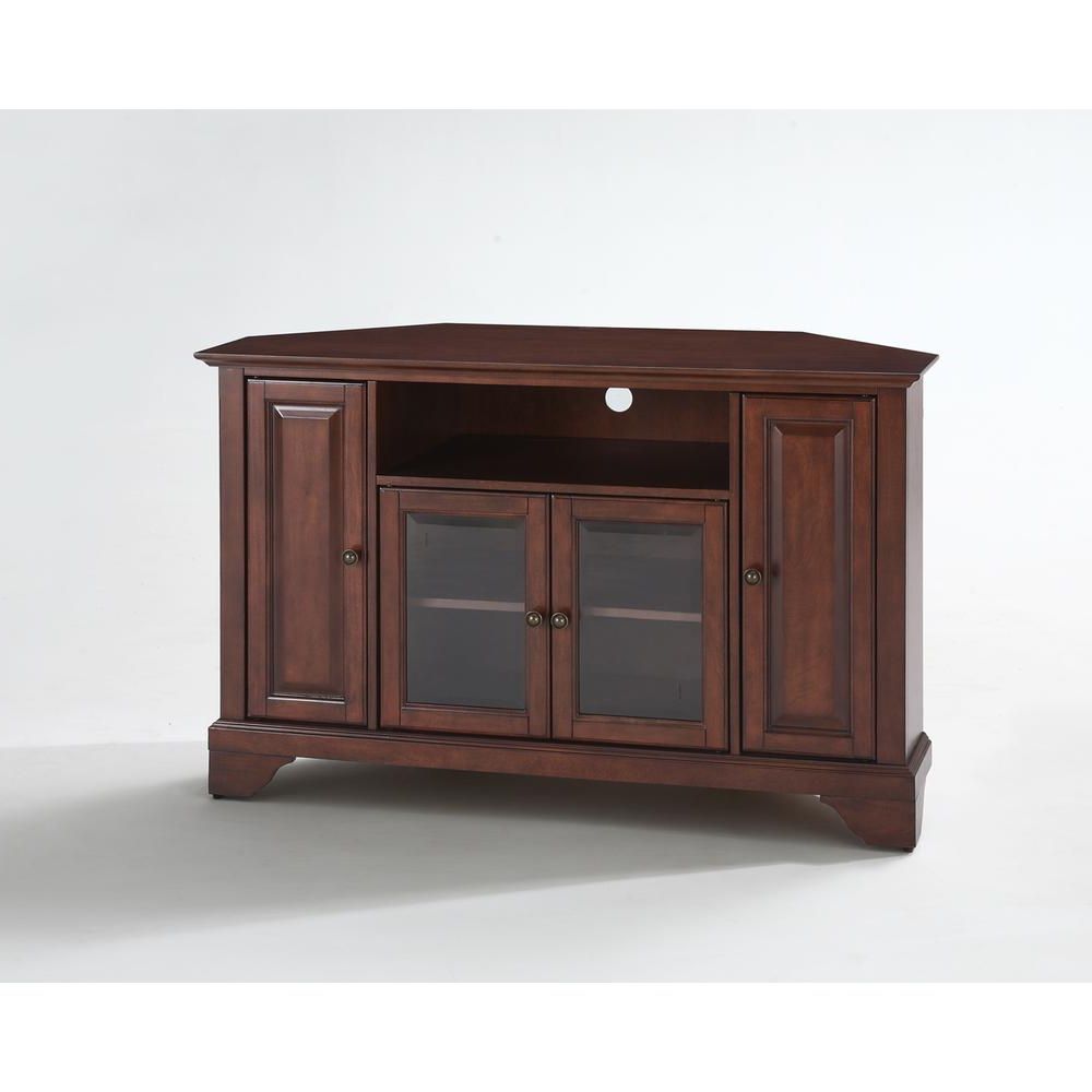 2017 Alexandria Corner Tv Stands For Tvs Up To 48" Mahogany Intended For Lafayette 48" Corner Tv Stand In Vintage Mahogany Finish (Photo 6 of 10)