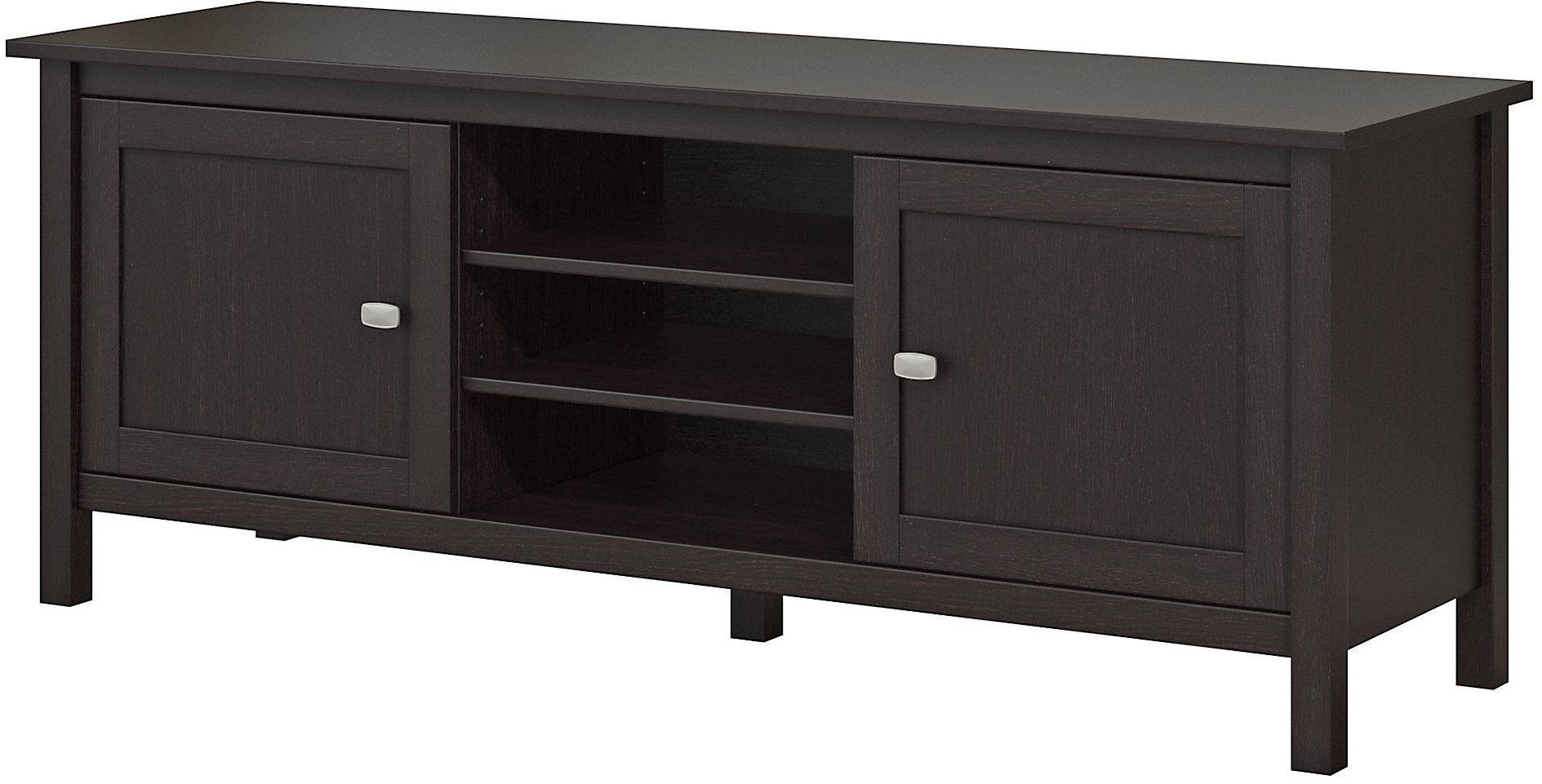 2017 Neilsen Tv Stands For Tvs Up To 65" With Regard To Broadview Espresso Oak 65" Tv Stand From Bush (View 17 of 25)