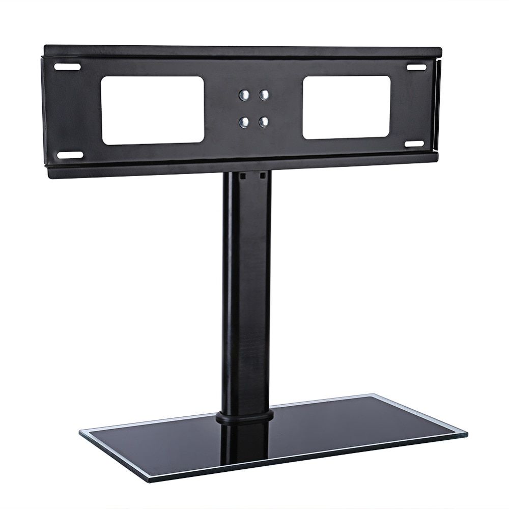 2018 Modern Black Universal Tabletop Tv Stands Regarding New 26'' 71'' Universal Tabletop Tv Stand Bracket Pedestal (Photo 10 of 10)