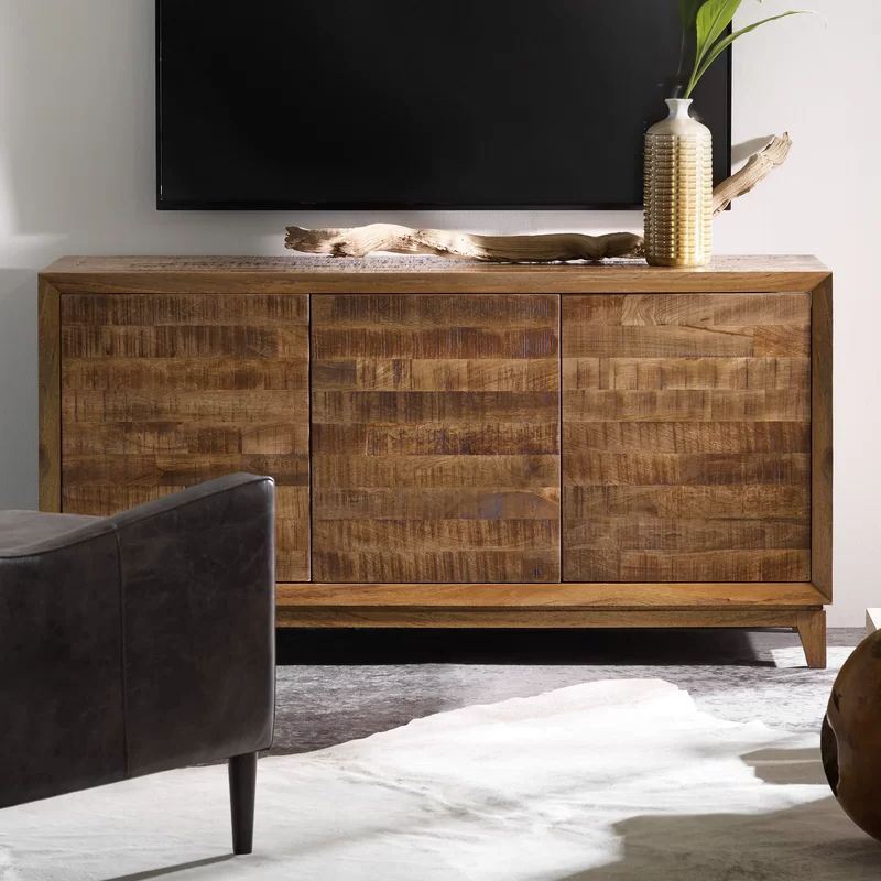 Berdina Solid Wood Tv Stand For Tvs Up To 70" In  (View 13 of 25)