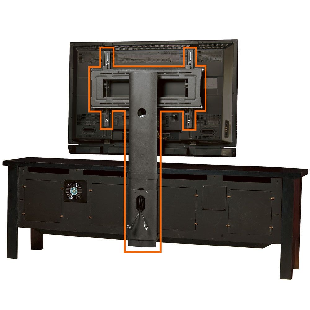 Casey May Tv Stands For Tvs Up To 70" Pertaining To Well Known Black Sligh Strongarm Tv Mount (Photo 19 of 25)