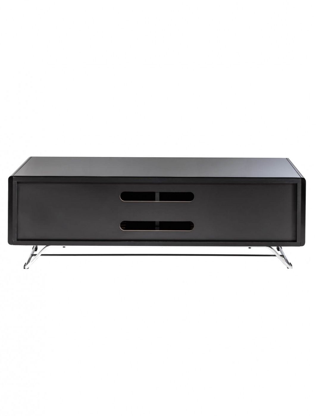 Chromium Tv Stands With Regard To Well Liked Tv Stand Black Chromium Concept 1200mm Cro2 1200cpt Bk (View 23 of 25)
