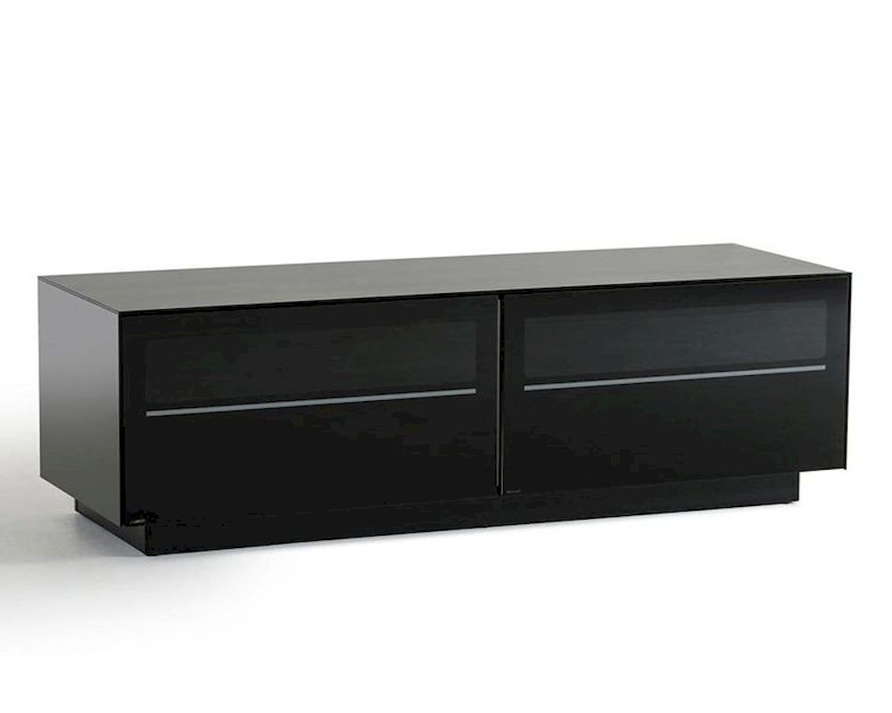 Contemporary Black Matte Lacquer Tv Stand 44ent8152 In Most Recently Released Edgeware Black Tv Stands (View 10 of 10)