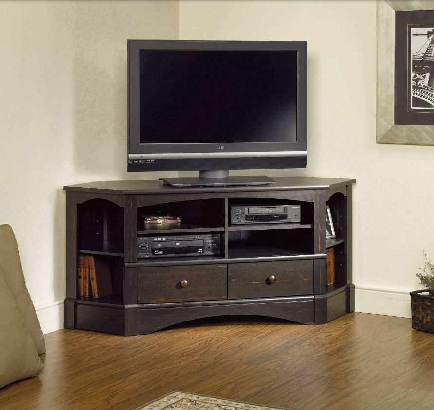 Corner Entertainment Credenza Tv Stands For Flat Screens Throughout Preferred Corner Entertainment Tv Stands (View 6 of 10)