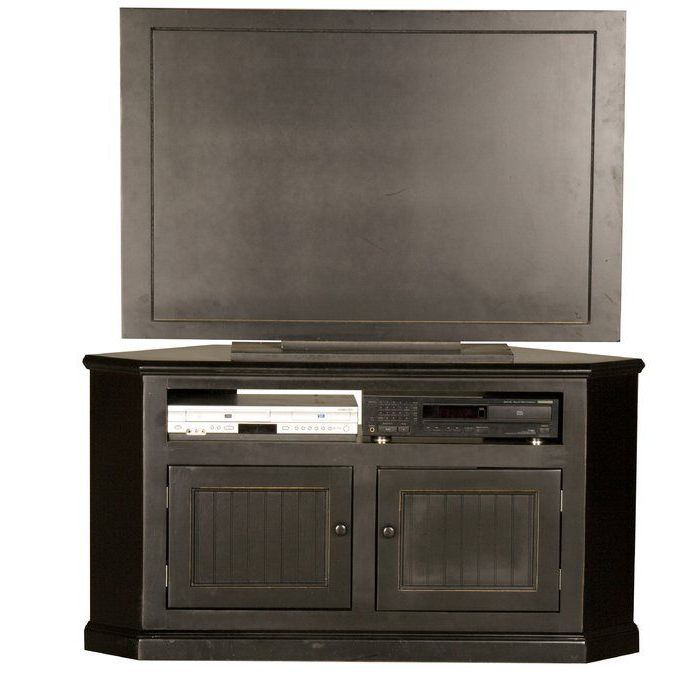 Corner Unit Tv Stand For Widely Used Mission Corner Tv Stands For Tvs Up To 38" (Photo 1 of 10)