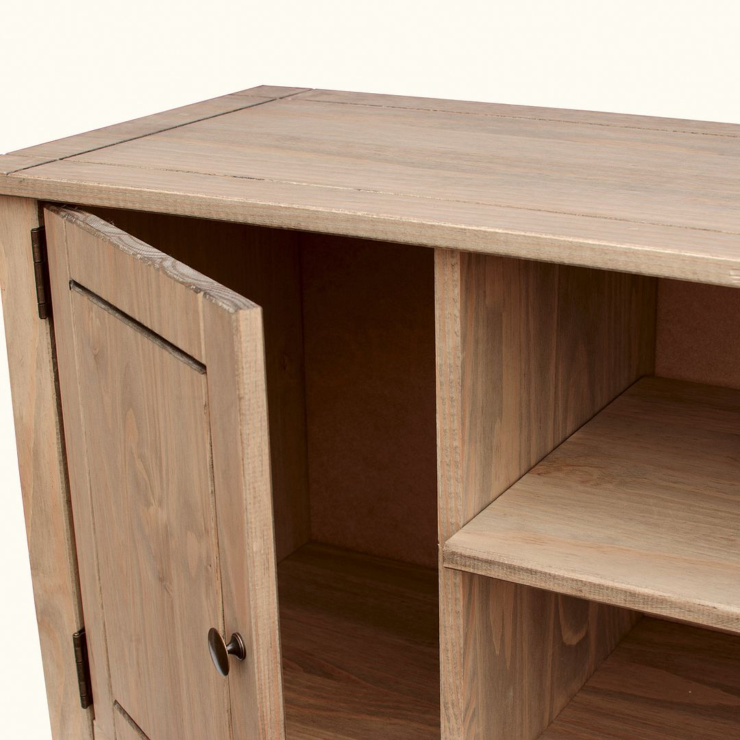 Corona Panama Tv Cabinet Media Dvd Unit Solid Pine Wood Inside Recent Panama Tv Stands (Photo 12 of 25)