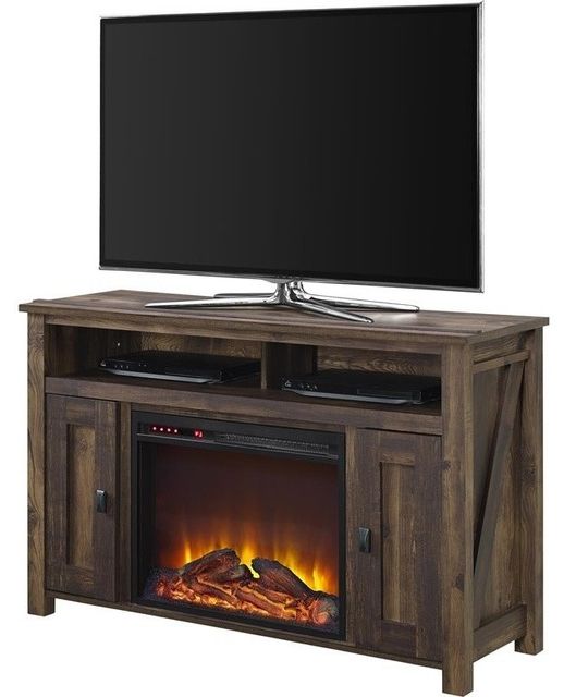 Current Altra Furniture Farmington 50" Fireplace Tv Stand Within Emmett Sonoma Tv Stands With Coffee Table With Metal Frame (View 1 of 10)