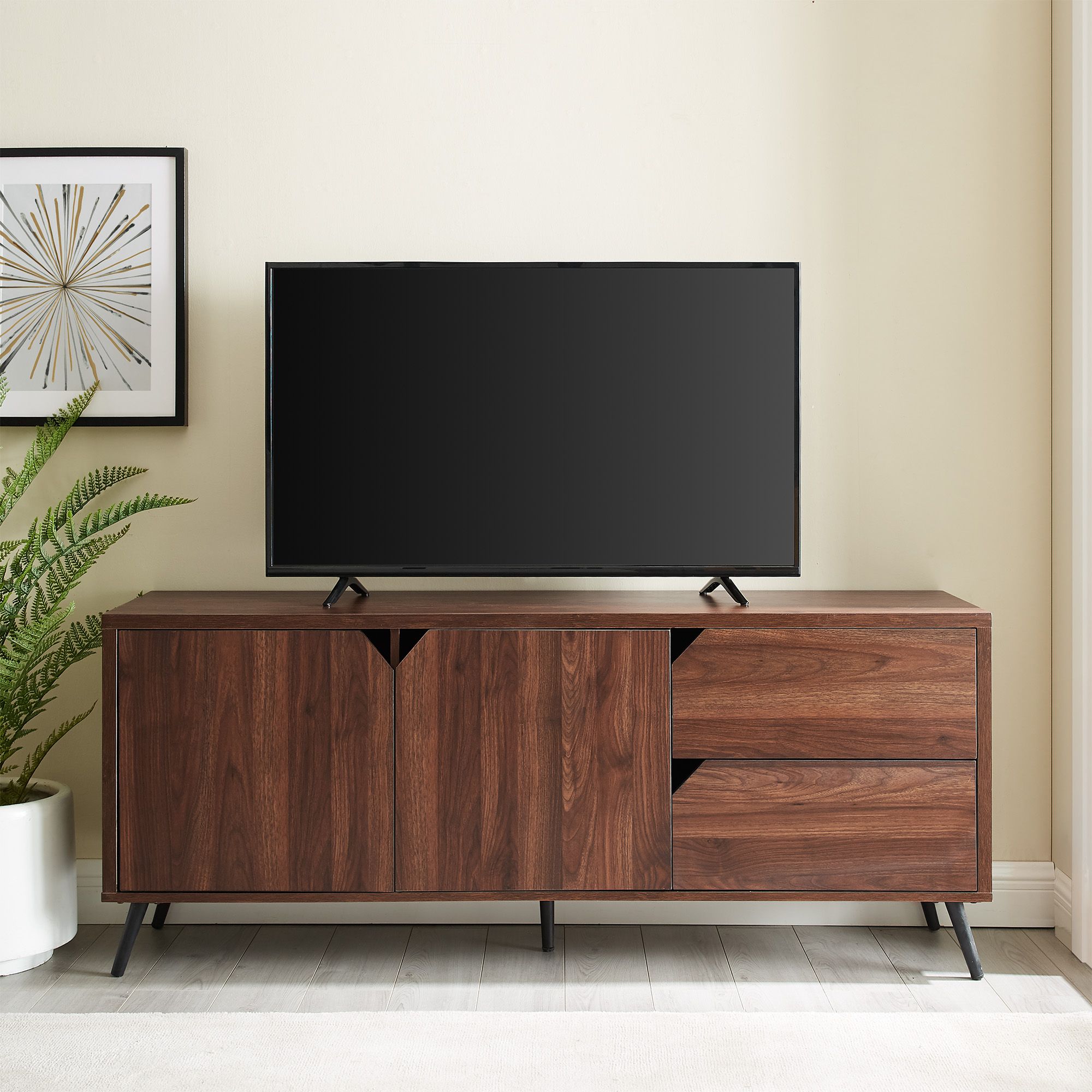 Current Tv Mount And Tv Stands For Tvs Up To 65" Regarding Manor Park Mid Century Tv Stand For Tvs Up To 65", Dark (Photo 10 of 10)