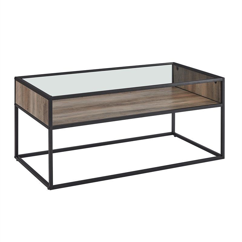 Cymax For Well Liked Emmett Sonoma Tv Stands With Coffee Table With Metal Frame (View 2 of 10)