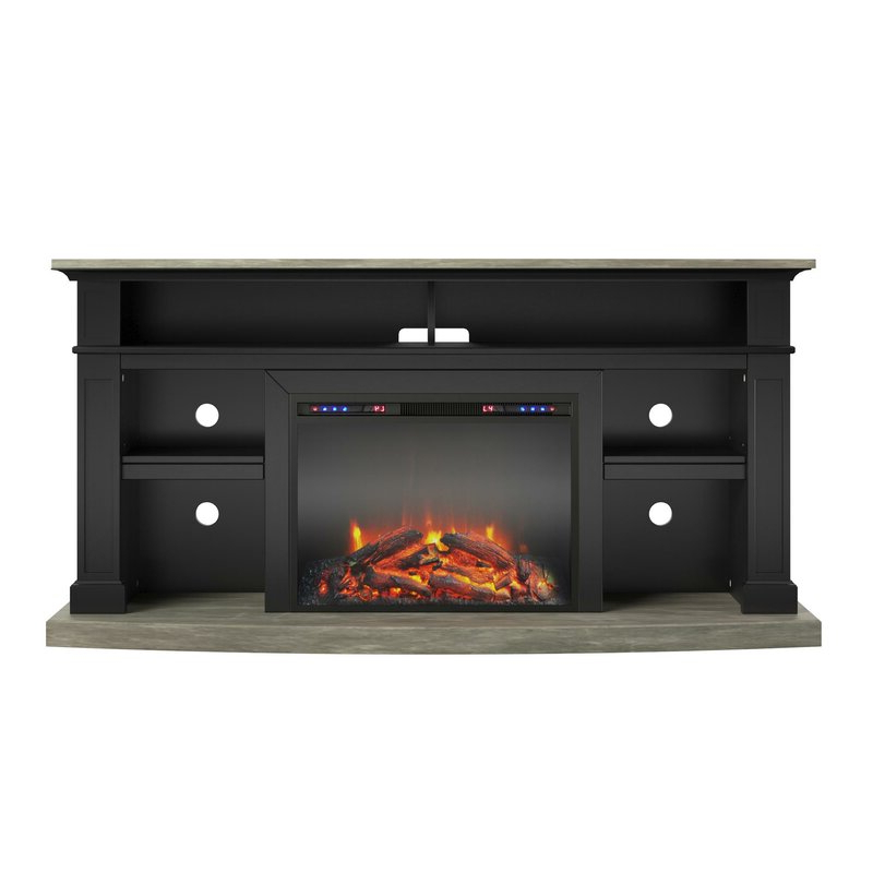 Darby Home Co Georgie Tv Stand For Tvs Up To 65" With With Famous Rickard Tv Stands For Tvs Up To 65" With Fireplace Included (View 18 of 25)