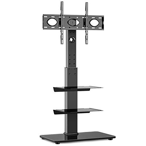 Easyfashion Modern Mobile Tv Stands Rolling Tv Cart For Flat Panel Tvs With Regard To Widely Used Top 10 Floor Stands For Tvs Of 2021 – Musical One And One (Photo 8 of 10)