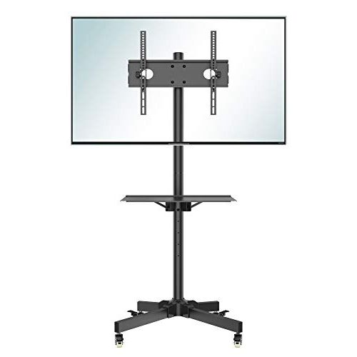 Featured Photo of  Best 10+ of Easyfashion Modern Mobile Tv Stands Rolling Tv Cart for Flat Panel Tvs
