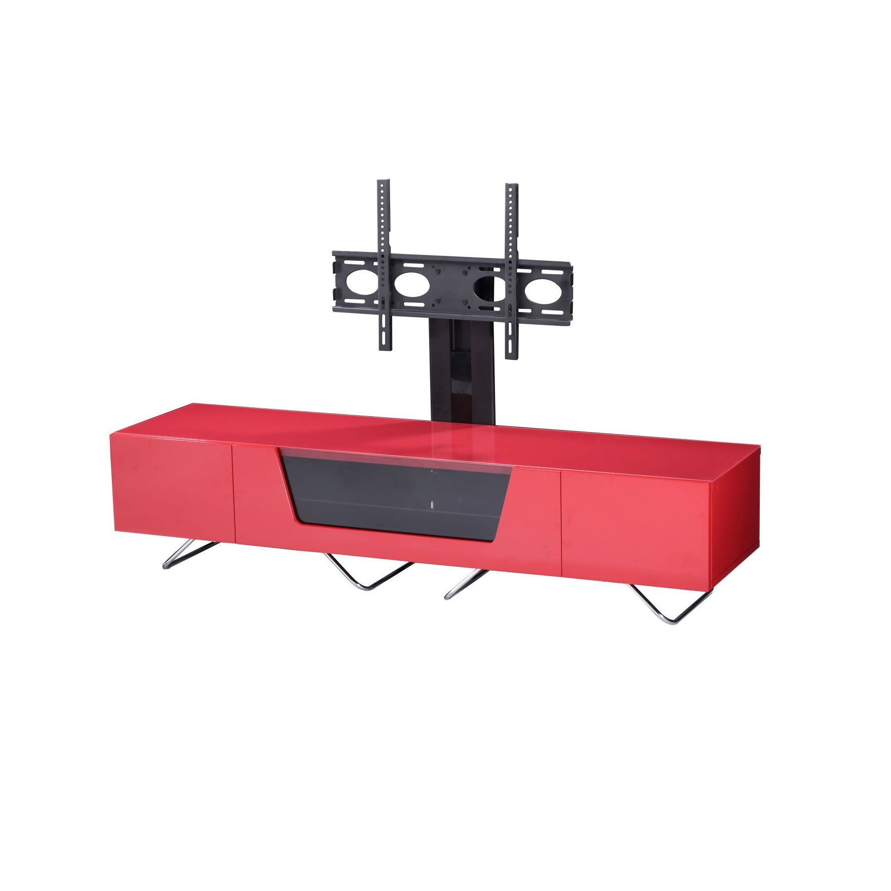 Famous Chrissy Tv Stands For Tvs Up To 75" Within Alphason Chromium 2 160cm Red Tv Stand For Up To 75" Tvs (Photo 25 of 25)