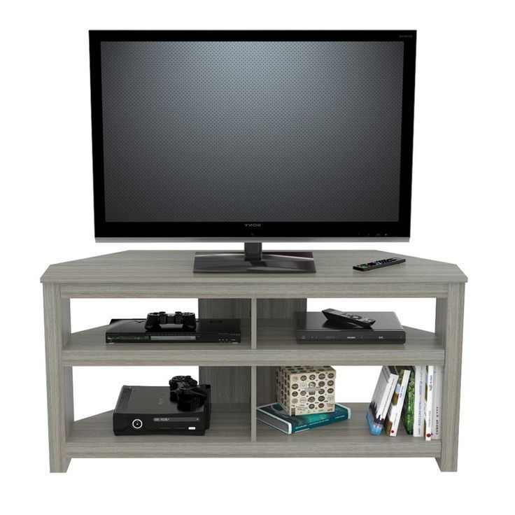 Famous Corner Tv Stands For Tvs Up To 60" Within Zipcode Design Chatsworth Corner Tv Stand For Tvs Up To  (View 9 of 10)
