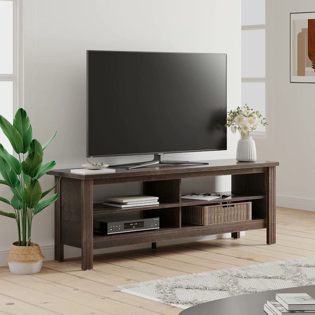 Farmhouse Tv Stand Fo Tvs Up To 65 Inch Tv Console Table Regarding Preferred Tv Mount And Tv Stands For Tvs Up To 65" (View 2 of 10)