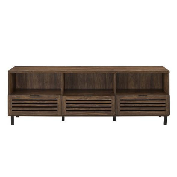 Favorite Jackson Corner Tv Stands Pertaining To Simion Boho Slat Door Tv Storage Console For Tvs Up To  (View 25 of 25)