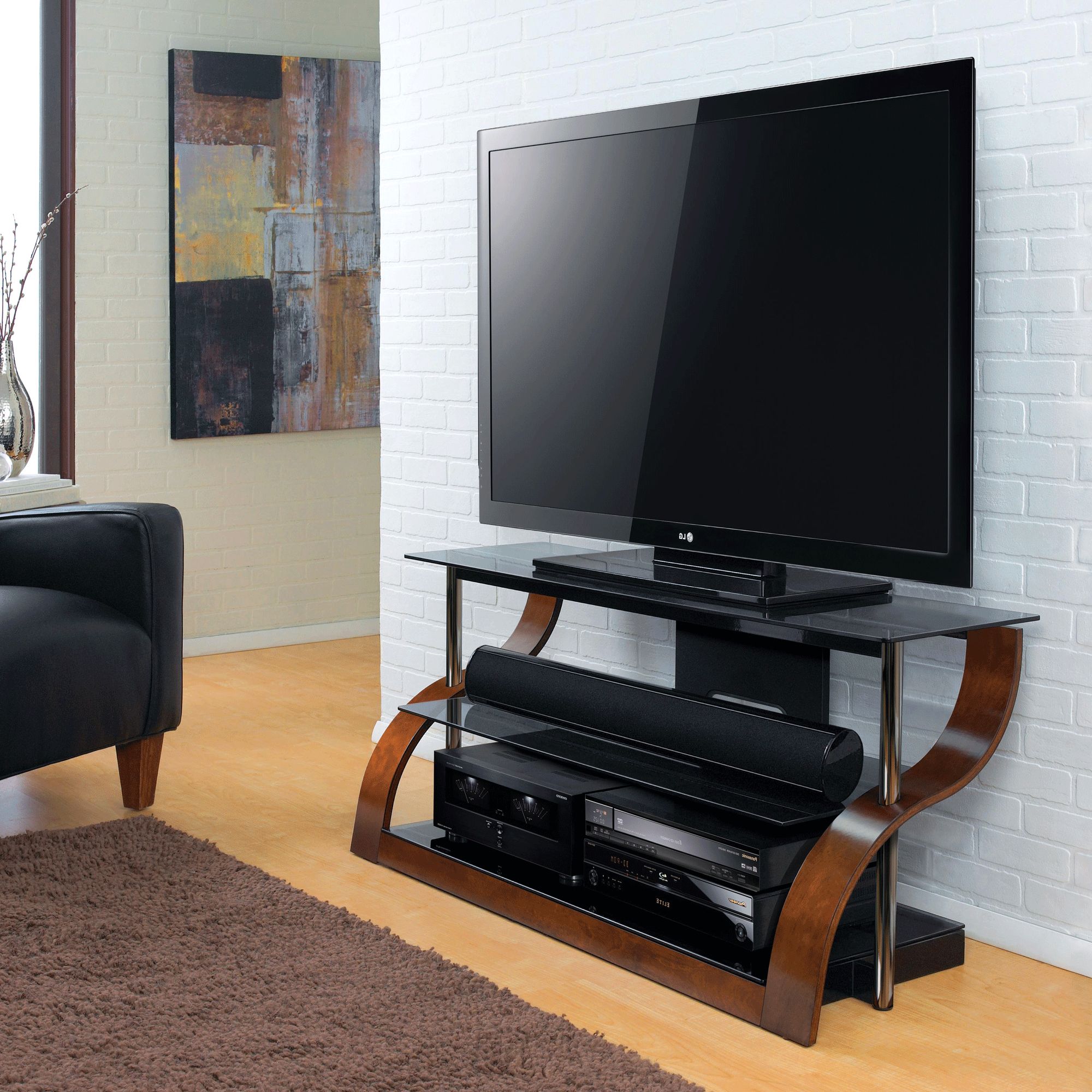 Favorite Sahika Tv Stands For Tvs Up To 55" Pertaining To 52" Tv Stand For Tvs Up To 55", Espresso – Bernie & Phyl's (Photo 7 of 25)