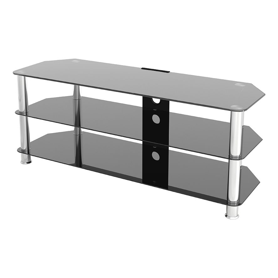 Favorite Tv Stands With Cable Management For Sdc1250cm A: Classic – Corner Glass Tv Stand With Cable (Photo 10 of 10)