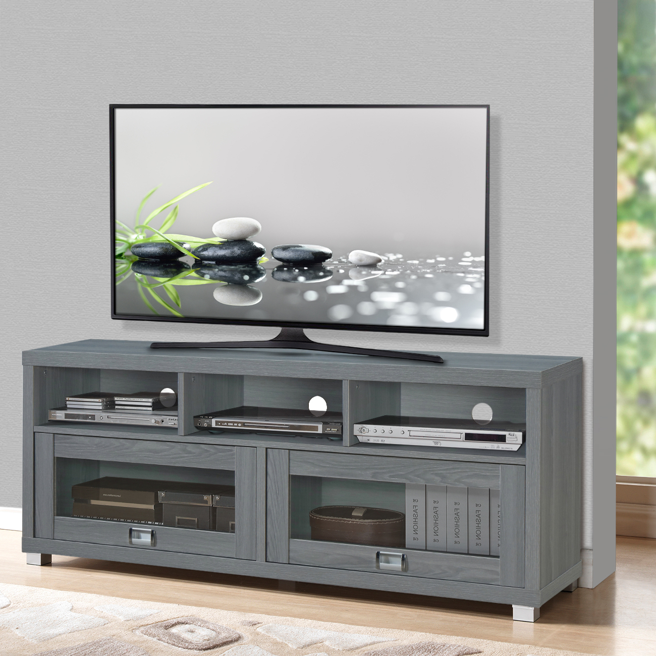 Flat Screen Tv Stand Up To 75 Inch 50 55 60 65 70 55in With Regard To Preferred Allegra Tv Stands For Tvs Up To 50" (View 19 of 25)