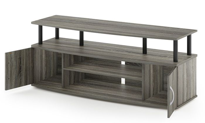 Furinno Jaya Large Entertainment Center Holds Up To 50" Tv For Well Liked Furinno Jaya Large Entertainment Center Tv Stands (View 2 of 10)