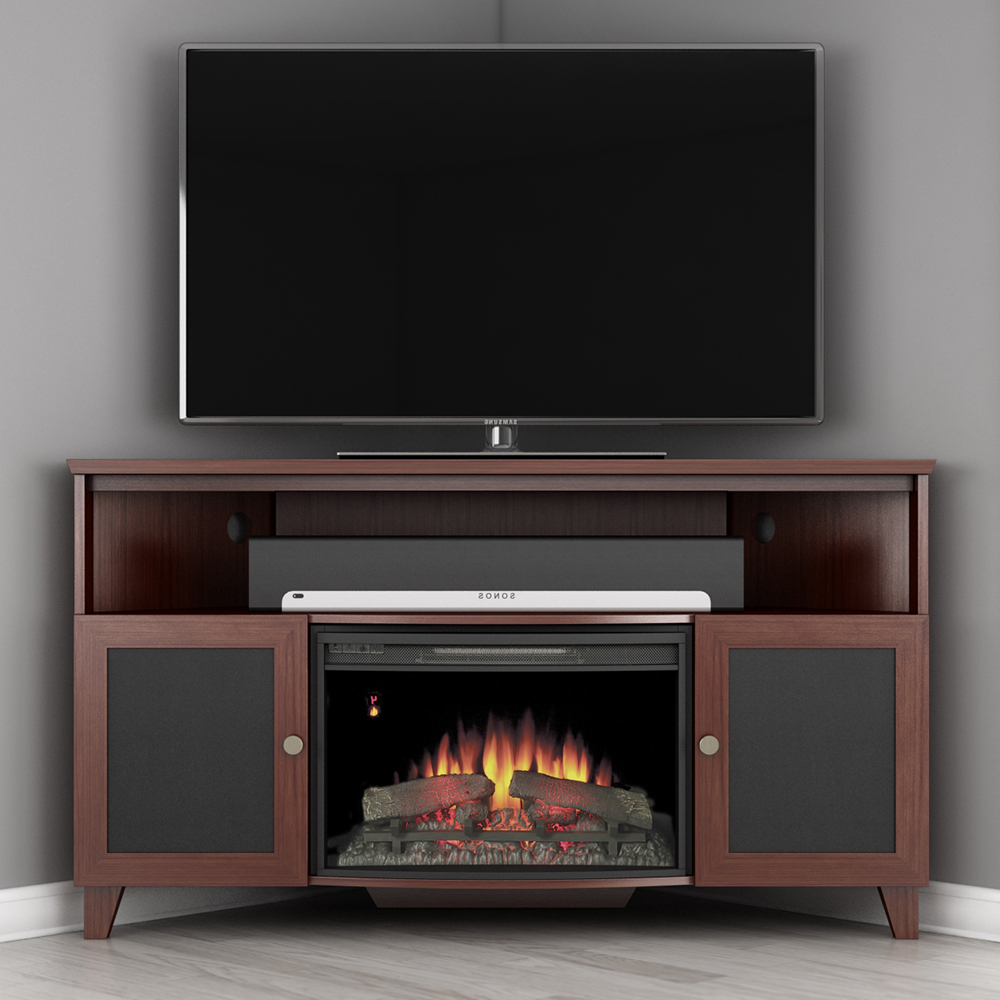 Furnitech Ft61sccfb Shaker Corner Tv Stand Console With Within Well Liked Brigner Tv Stands For Tvs Up To 65" (Photo 10 of 25)