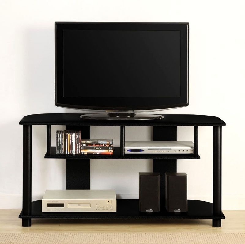 Glass Shelf With Tv Stands With Most Recently Released Modern Tv Stands Innovex Tv Stand W 3 Glass Shelves And (Photo 8 of 10)