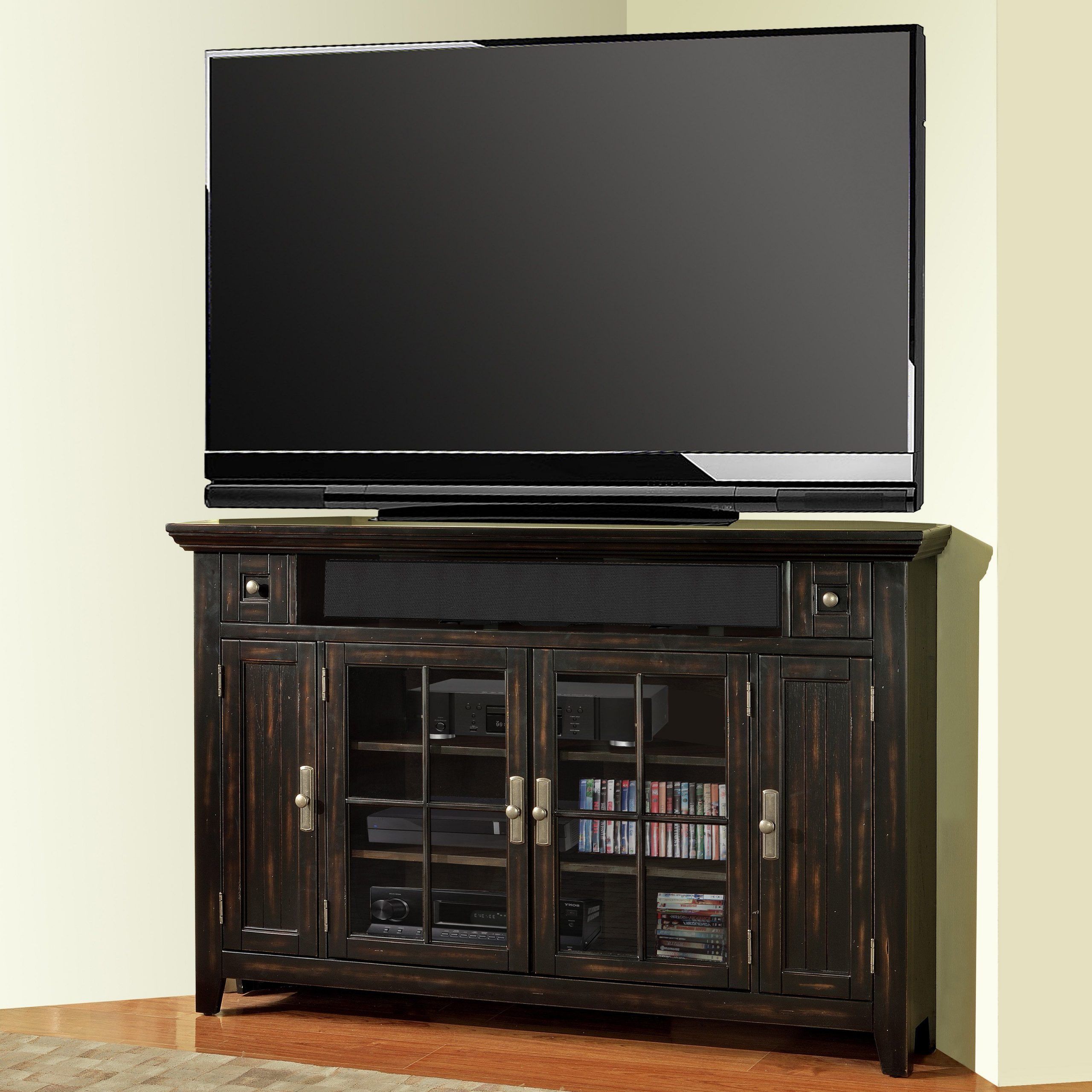Have To Have It. Parker House Tahoe 62 In. Corner Console Intended For Most Recent Exhibit Corner Tv Stands (Photo 3 of 10)
