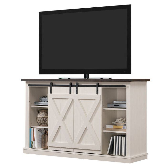 Joss Within Woven Paths Farmhouse Sliding Barn Door Tv Stands With Multiple Finishes (View 5 of 10)