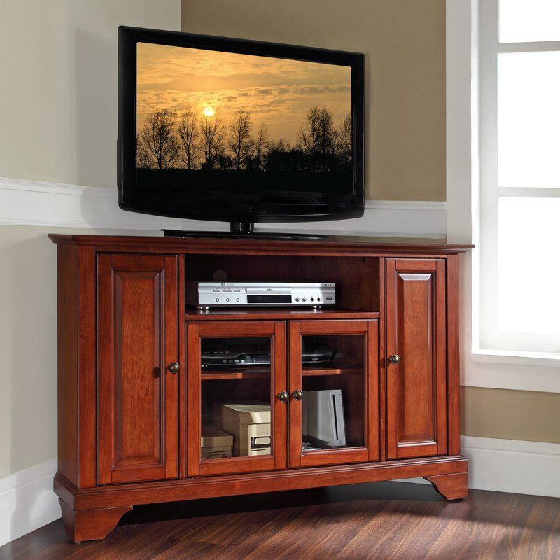 Latest Hedon Corner Unit Tv Stand For Tvs Up To 50 Inches Inside Camden Corner Tv Stands For Tvs Up To 50" (View 4 of 10)