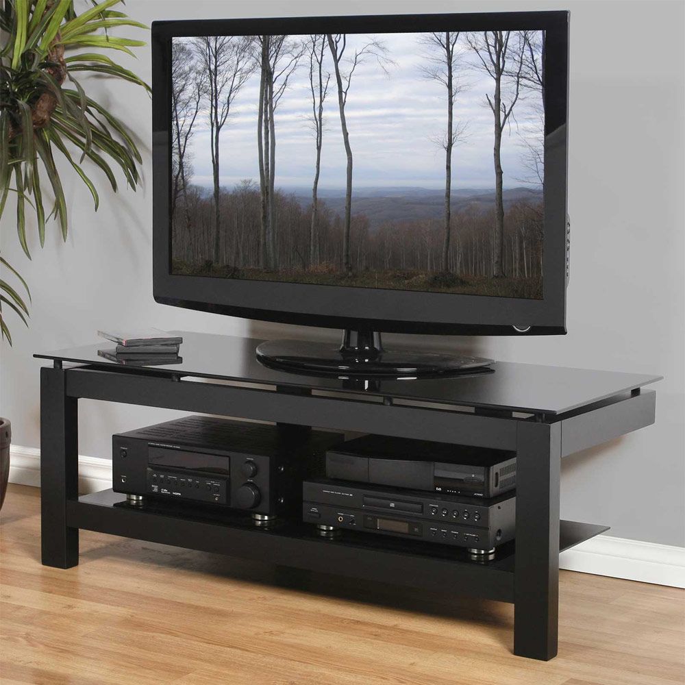 Low Profile 50 Inch Tv Stand – Black In Tv Stands Throughout 2018 Colleen Tv Stands For Tvs Up To 50" (View 15 of 25)