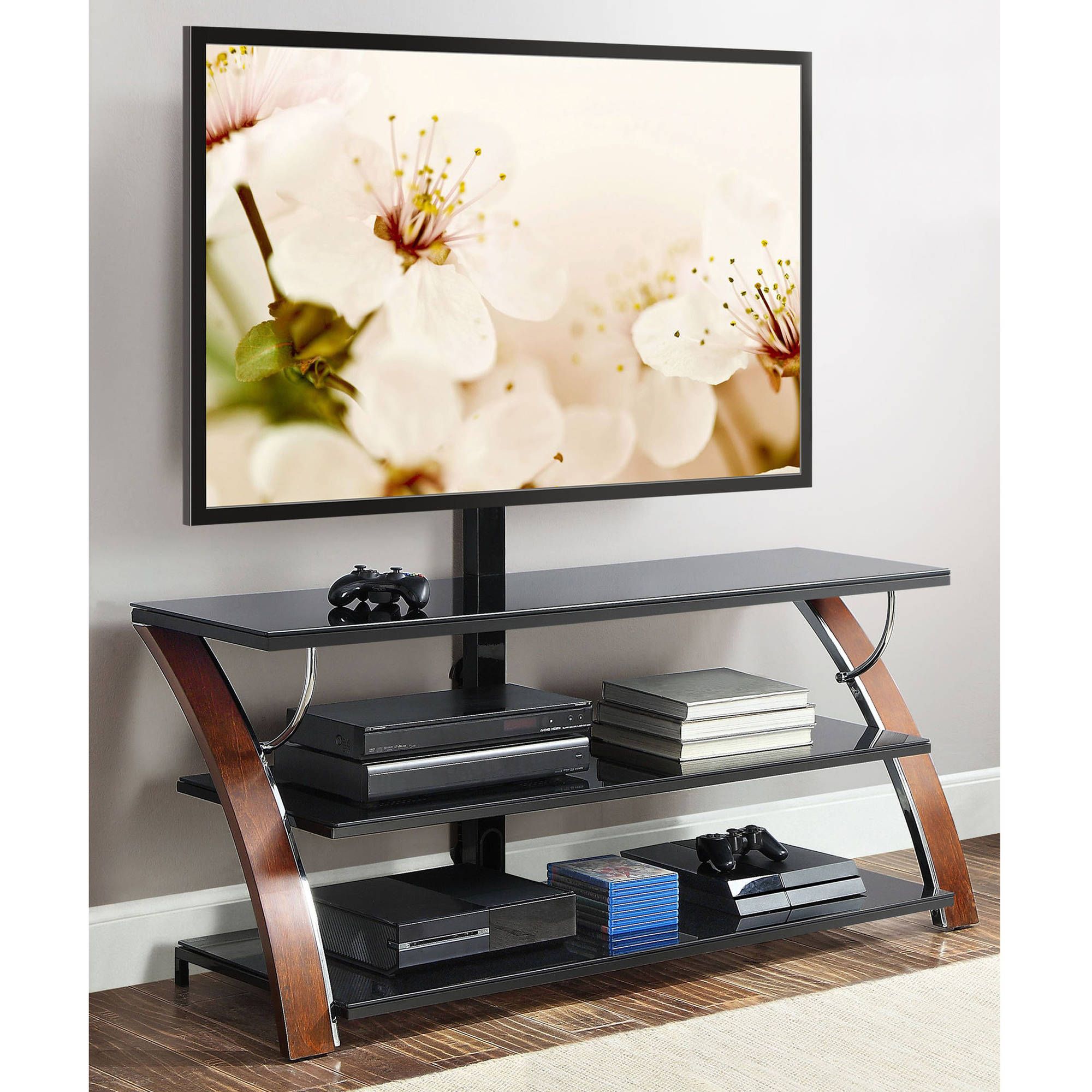 Mainstays 4 Cube Tv Stands In Multiple Finishes For Most Popular Mainstays Tv Stand For Tvs Up To 55", Multiple Finishes (View 4 of 10)