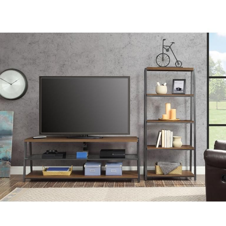 Mainstays Arris 3 In 1 Tv Stand For Televisions Up To 70 With Regard To Latest Mainstays Arris 3 In 1 Tv Stands In Canyon Walnut Finish (View 4 of 10)