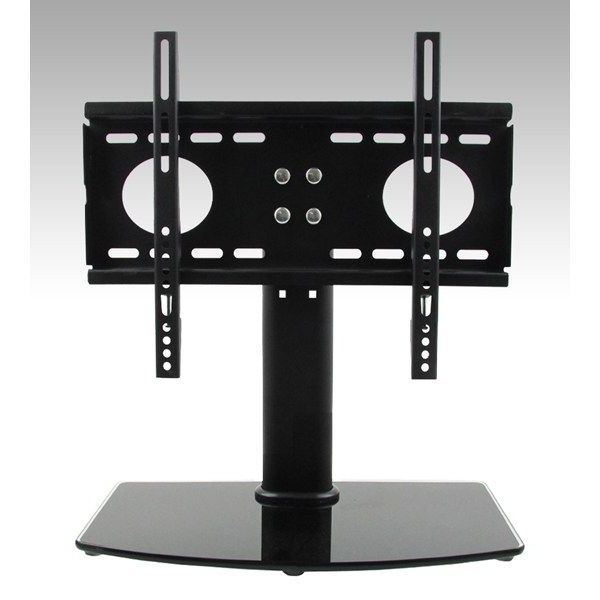 Modern Black Universal Tabletop Tv Stands Intended For Well Known The Simple Stores Universal Table Top Mount/ Tv Stand For (View 2 of 10)