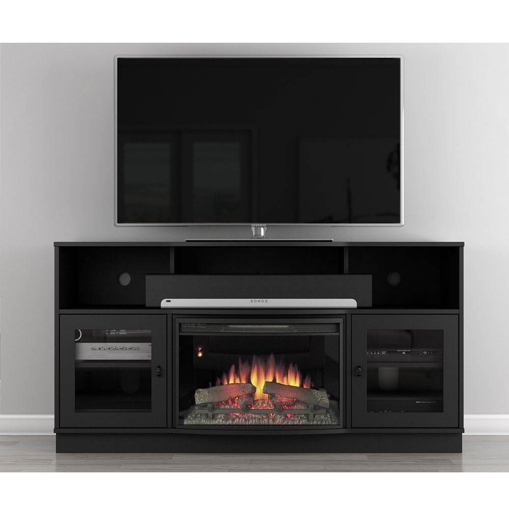 Most Current Furnitech Ft64fb Contemporary Tv Stand Console With With Regard To Virginia Tv Stands For Tvs Up To 50" (Photo 8 of 25)