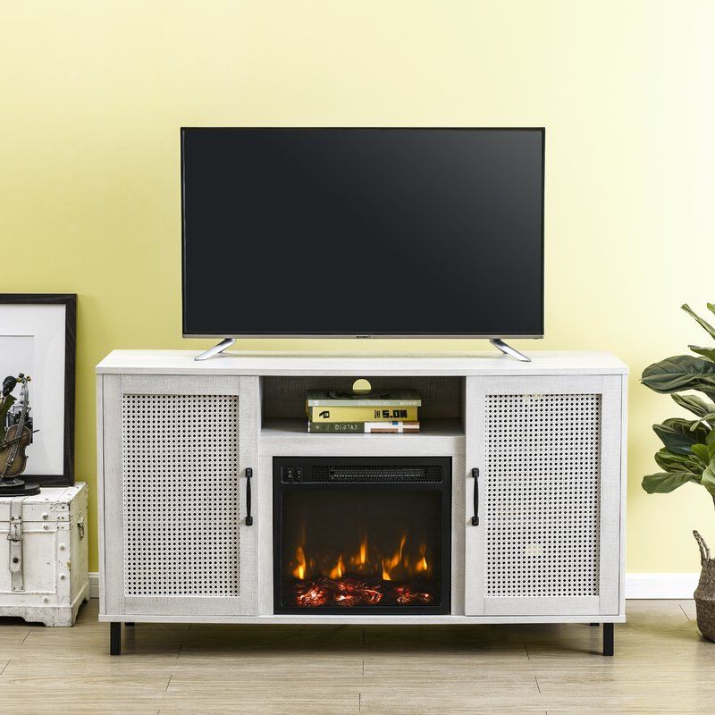Most Current Gracie Oaks Tv Stand For Tvs Up To 60" With Fireplace For Neilsen Tv Stands For Tvs Up To 50" With Fireplace Included (View 19 of 25)