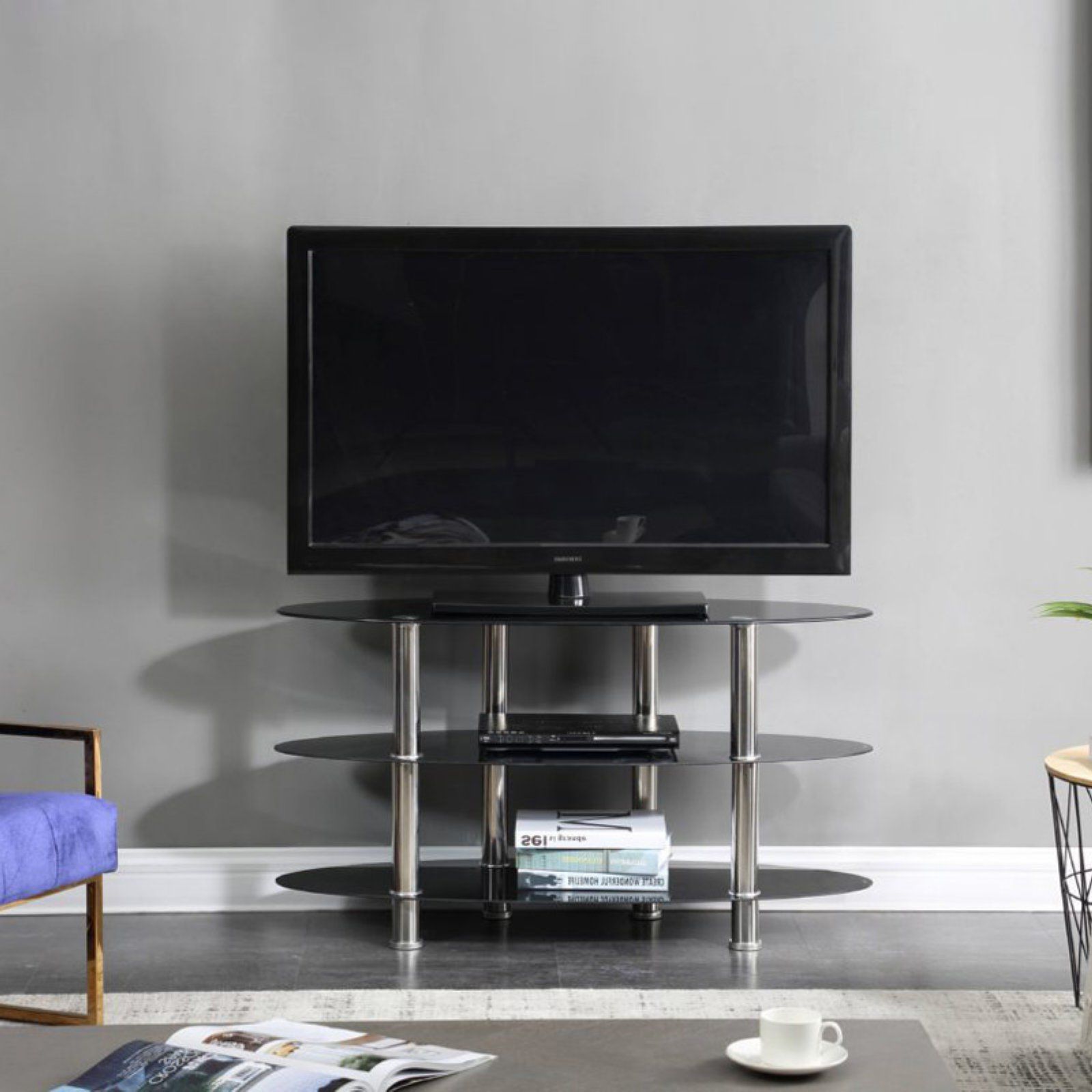 Most Current Hodedah Imports 43 In. Tv Stand – Walmart Within Mathew Tv Stands For Tvs Up To 43" (Photo 13 of 25)