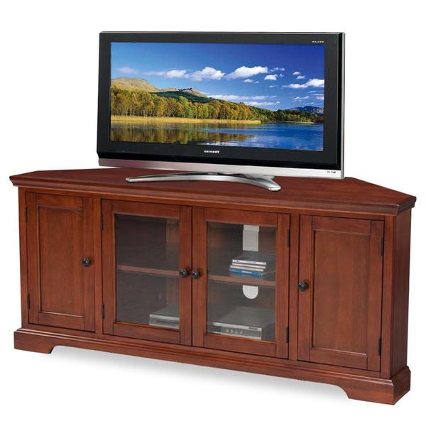 Most Current Westwood Cherry 60 Inch Corner Tv Console – 16100896 Throughout Bromley Oak Corner Tv Stands (View 8 of 10)