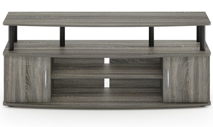 Most Popular Furinno Jaya Large Entertainment Center Tv Stands Pertaining To Furinno Jaya Large Entertainment Center Holds Up To 50" Tv (View 7 of 10)