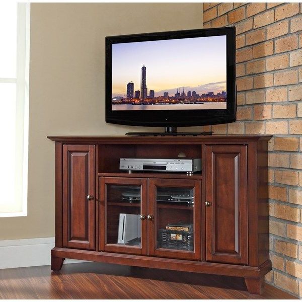 Most Recent Crosley Furniture Kf10006cma – Newport 48" Corner Tv Stand In Corner Tv Stands For Tvs Up To 48" Mahogany (Photo 5 of 10)