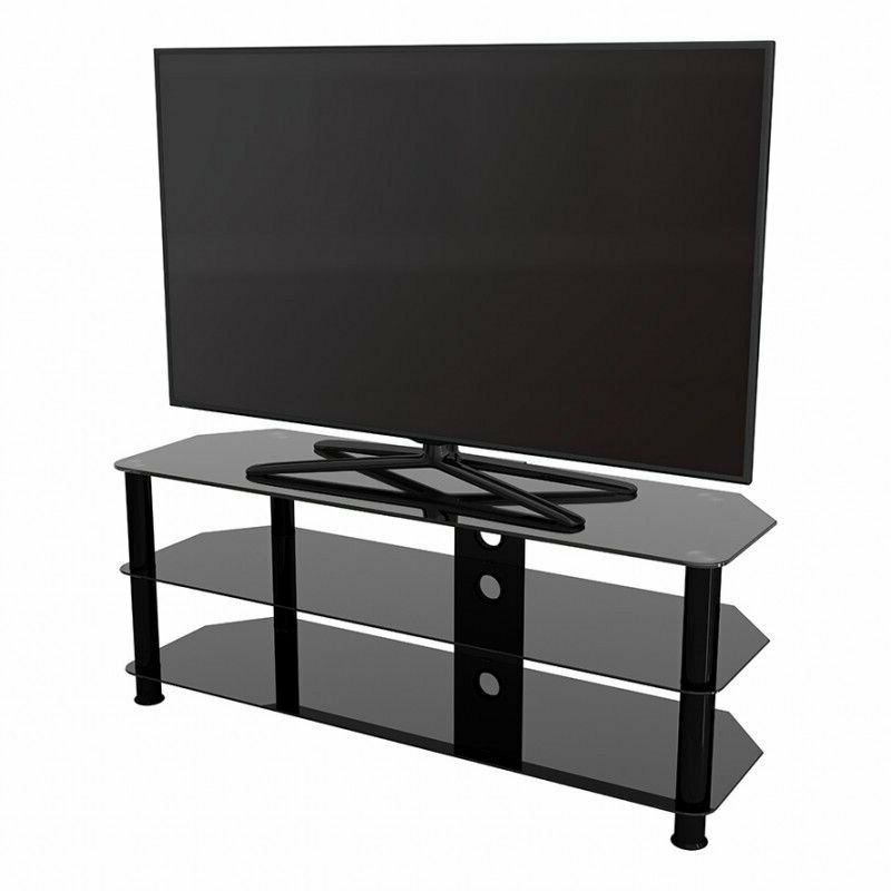 Most Recently Released Black Glass Tv Corner Stand (Photo 3 of 10)