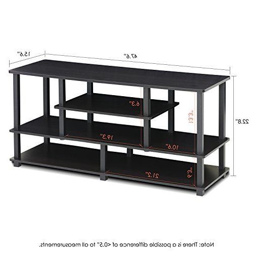 Most Recently Released Furinno Jaya Large Stand For Up To 50 Inch Tv, Black In 2020 With Furinno Jaya Large Entertainment Center Tv Stands (Photo 4 of 10)